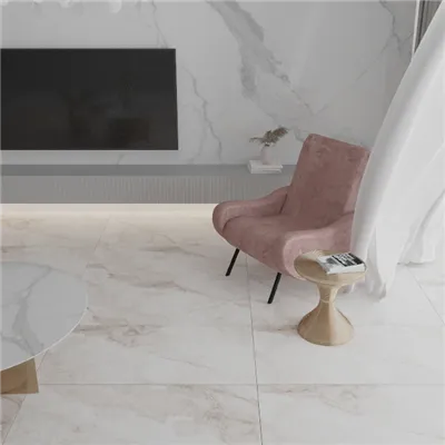 Marmora efekts porcelāna grīdas flīzes